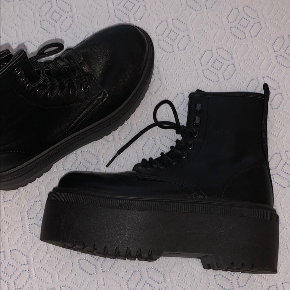 ASOS Super platform combat boots